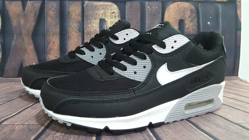 Nike Air Max 90 Black White Running Sneaker - Click Image to Close